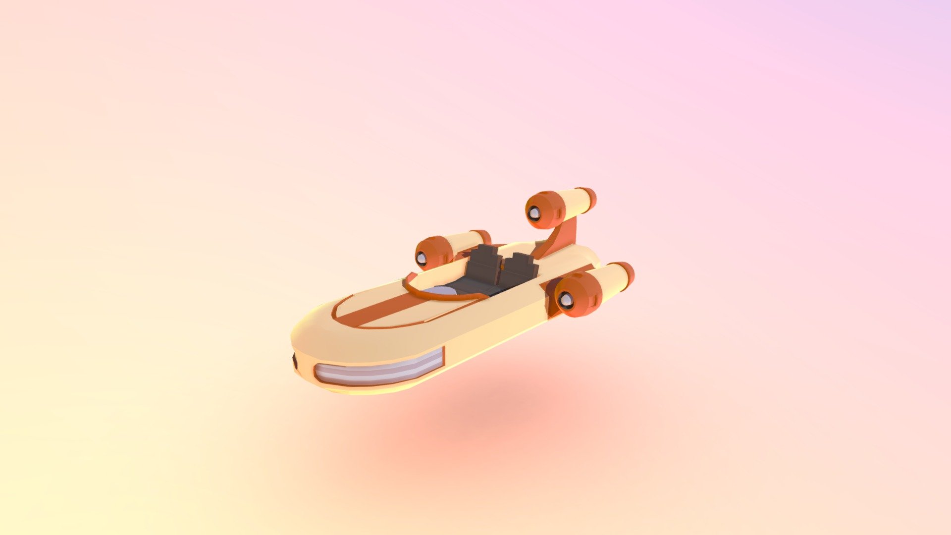 Low Poly Sand Speeder