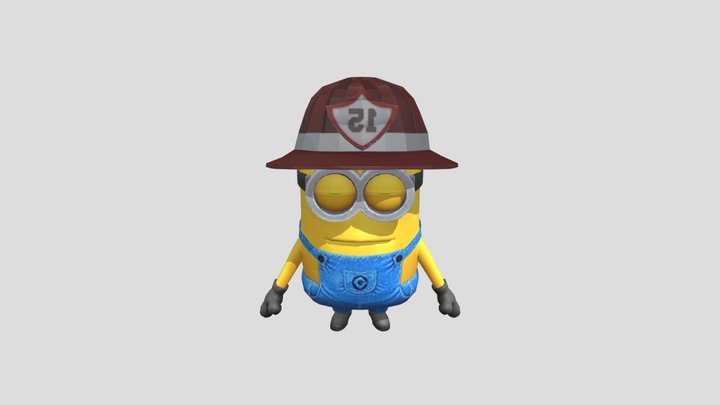 minion rush - firefighter minion 3D Model
