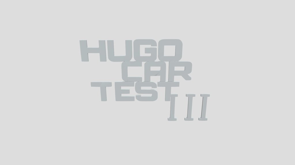 3d HUGO CAR TEST III