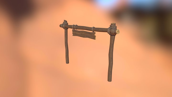 Tracks - Entrance Sign 1 (Unreleased) 3D Model