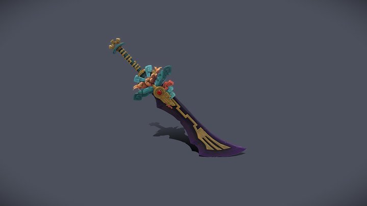Aztec Sword 3D Model