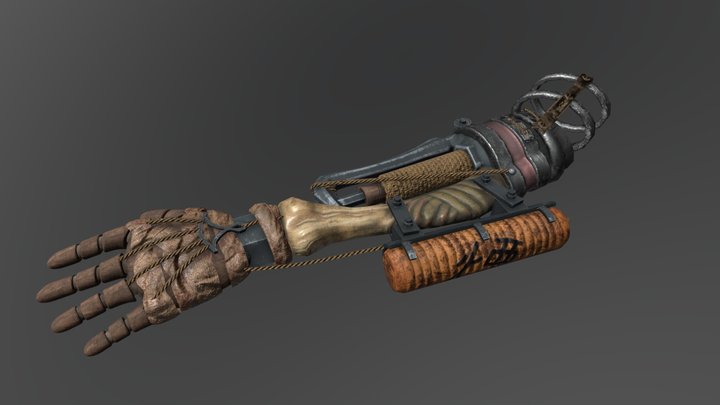 False Vigil: Sekiro Prosthetic Art Challenge 3D Model