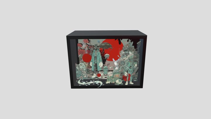 Box skulls 3 3D Model