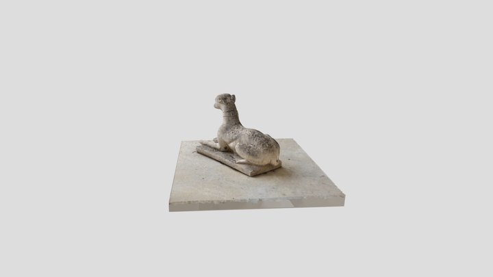 Dog Statue 3D Model