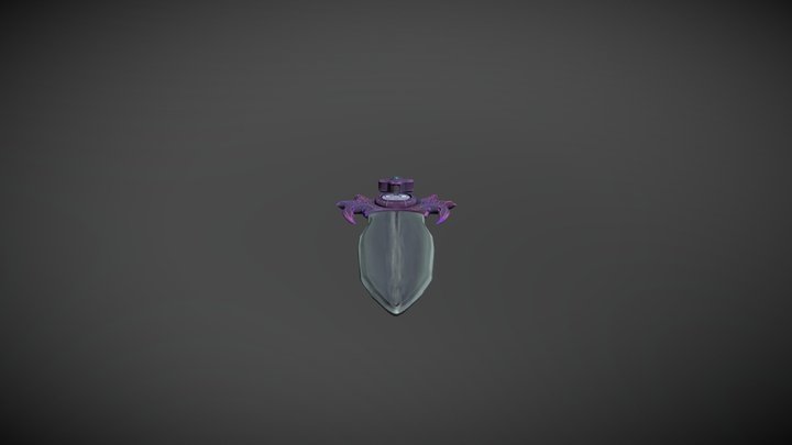 Stylized Possessed Sword 3D Model