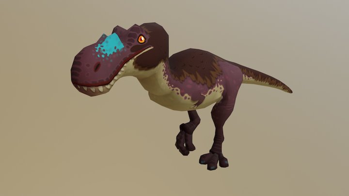 Albertosaurus sarcophagus Animation Cycles 3D Model