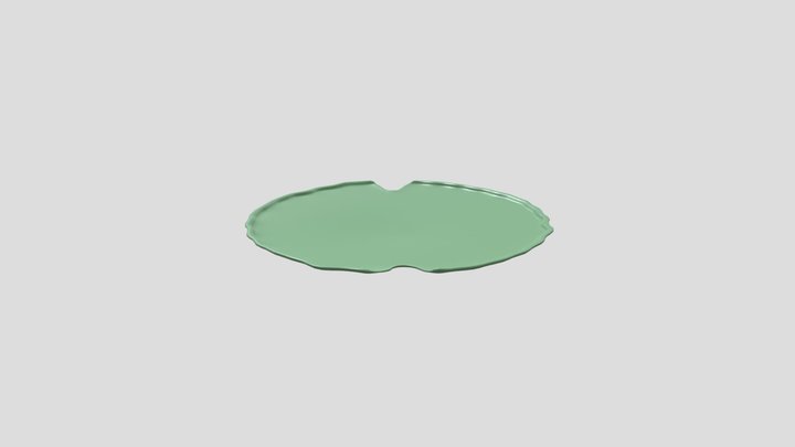 Тарелка кувшинка 3D Model
