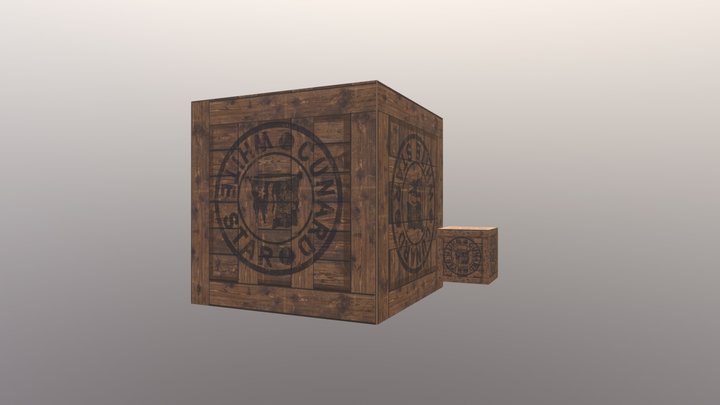 Crate FBX 3D Model