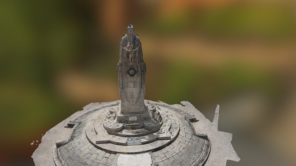 Modelo 3d do soldado desconhecido lamego 3d model by geodrone