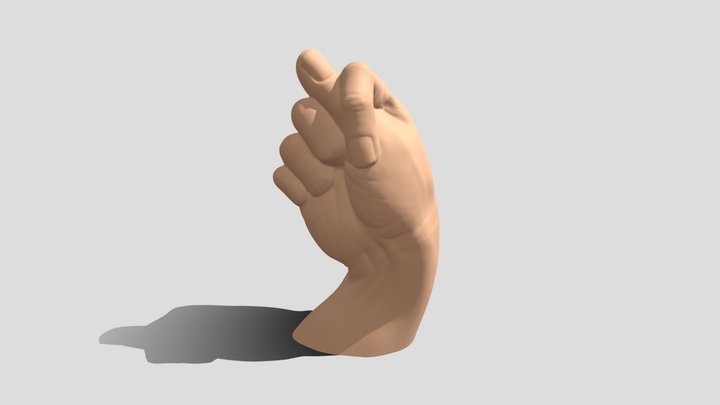 Hand Sign - Statue 3D Model