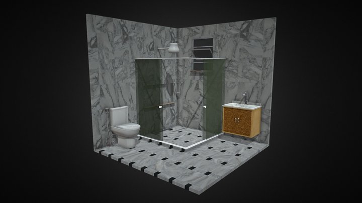 Diorama Banheiro 3D Model