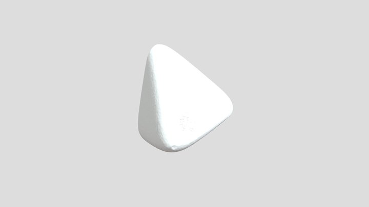 Scan Jadeit Pyramide/Spielstein 001 SKIN 3D Model