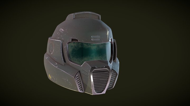Helmet (Doom Space Marine) 3D Model