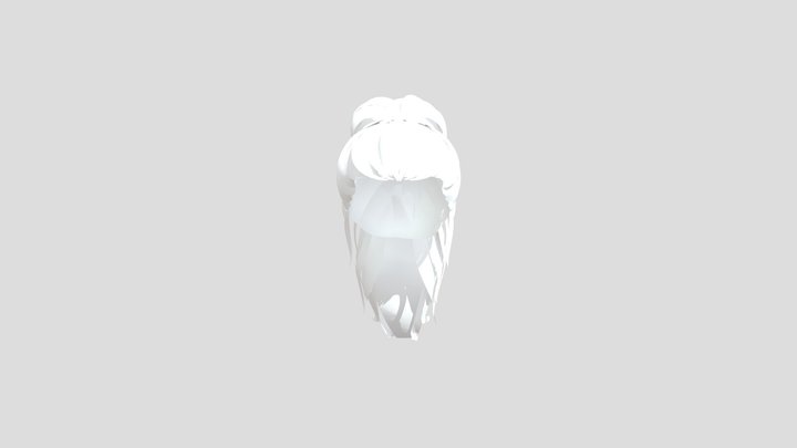 Ponitail Hairstyle 3D Model