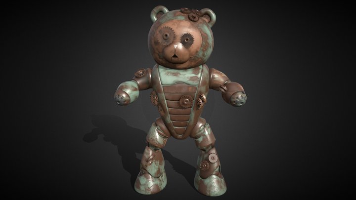 Steampunk bear  #RobolabChallenge2021 3D Model