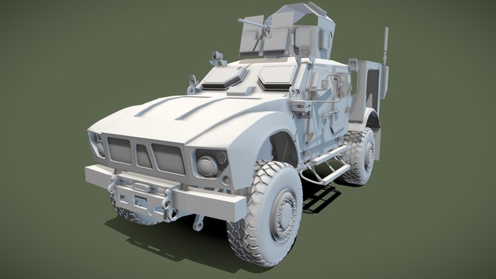 Oshkosh M ATV 3D Model