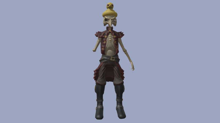 Captain Duckship - Sculpting pose 3D Model