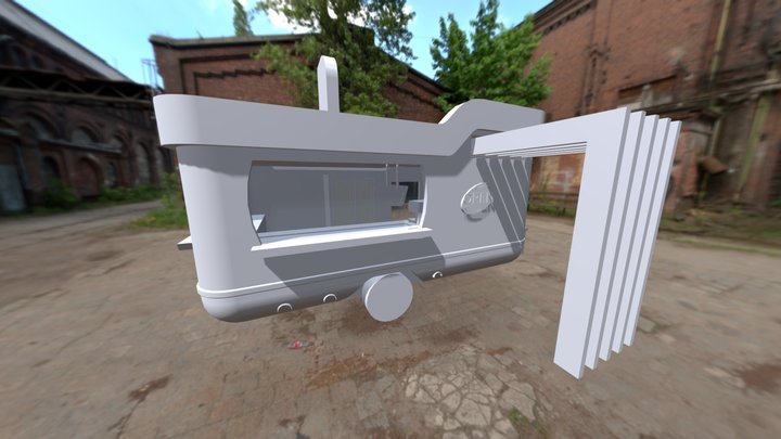 COVID Caravan 3D Model