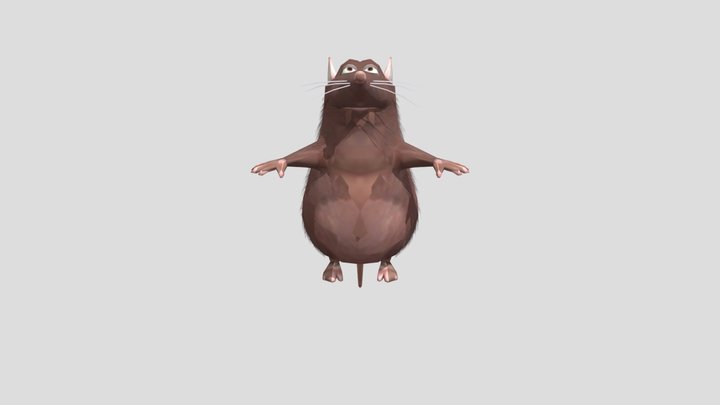 PC Computer - Ratatouille - Emile 3D Model