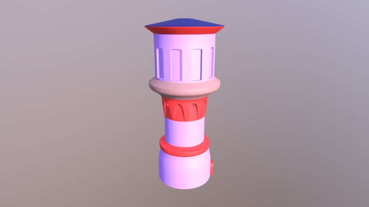 Башня 01 3D Model