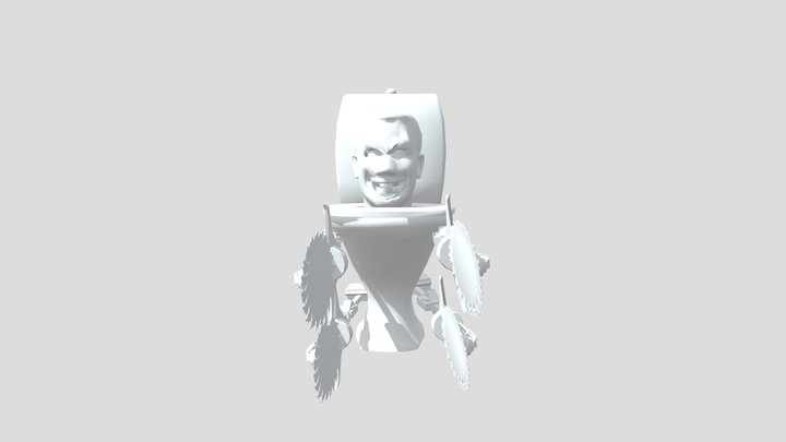 Unupgraded Quad Buzzsaw Skibidi toilet 3D Model