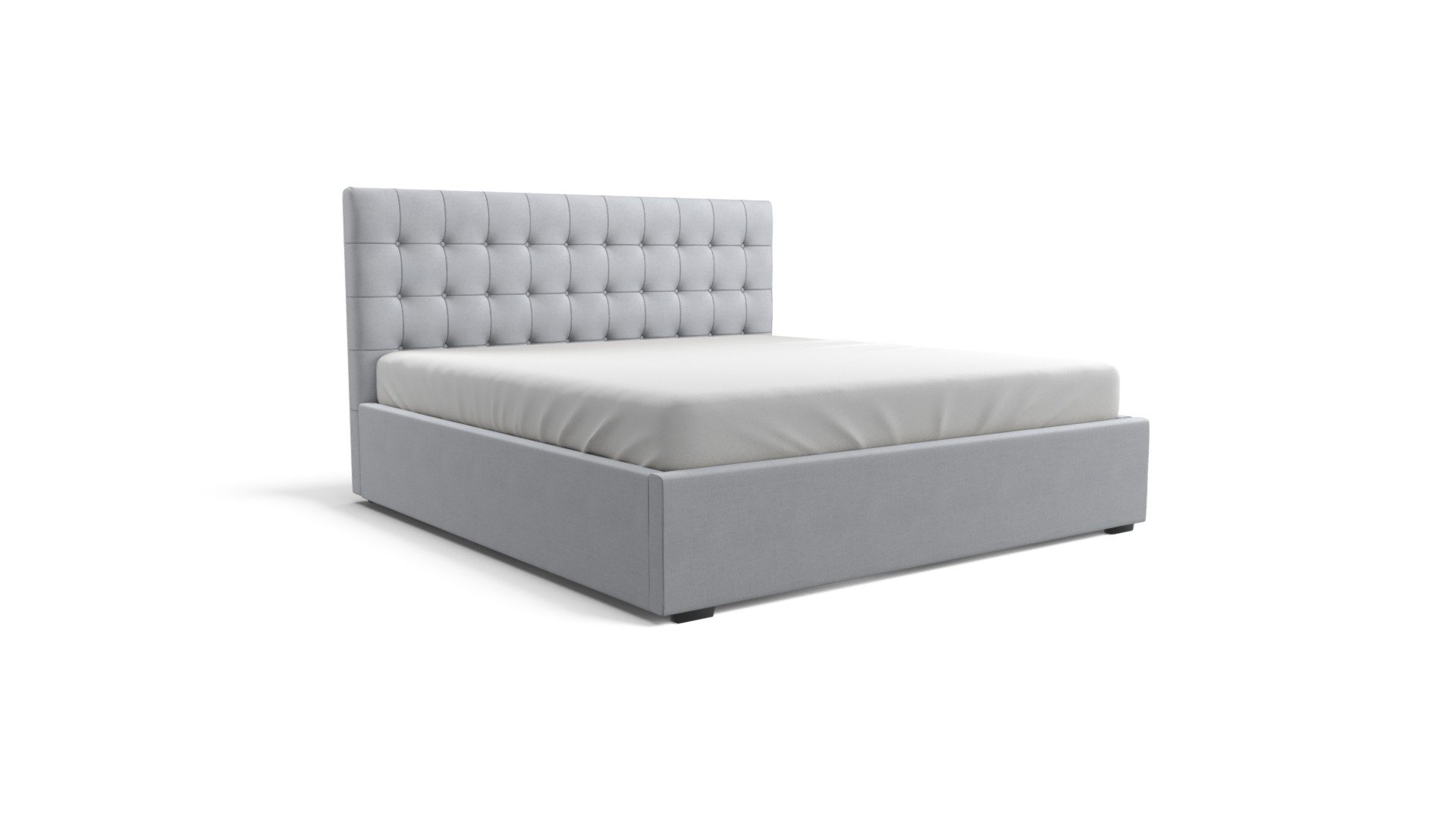 Finlay Super Kingsize Bed With Storage, Grey