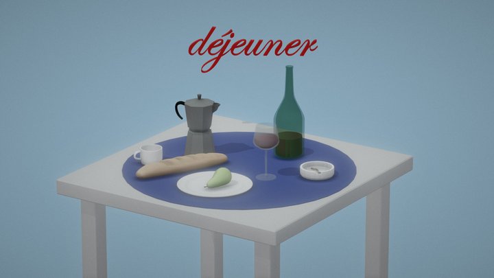 déjeuner 3D Model