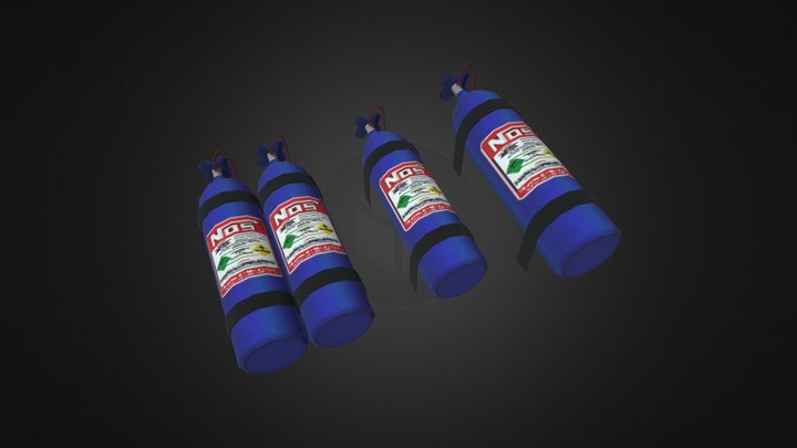 Nos Nitrous Canisters 3D Model