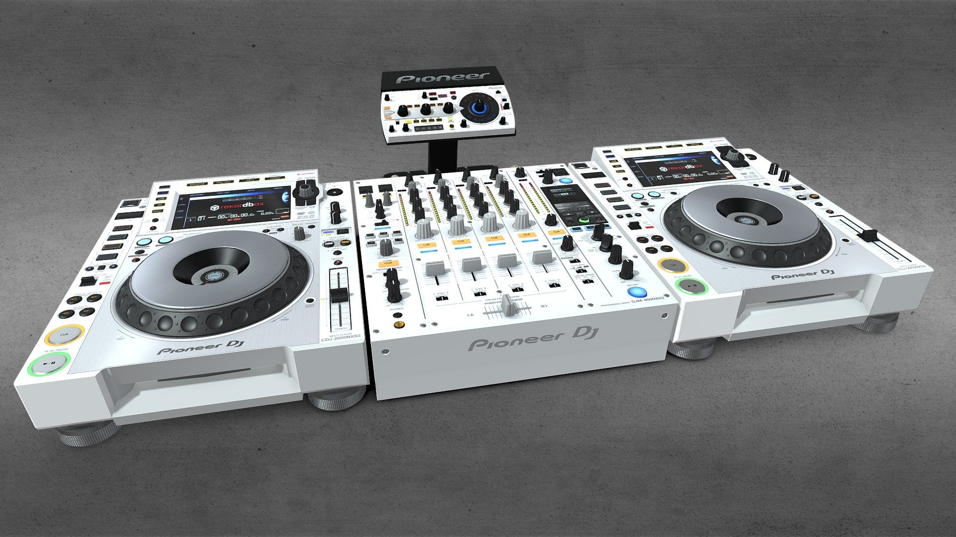 modelo 3d Mesa de mezclas profesional para DJ Pioneer DJM 900NXS2