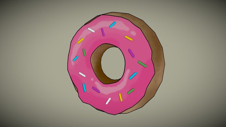 Donut Toon Shading 3D Model