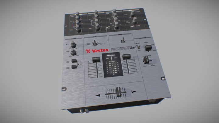 Vestax PMC-05 MK3 DJ Mixer 3D Model