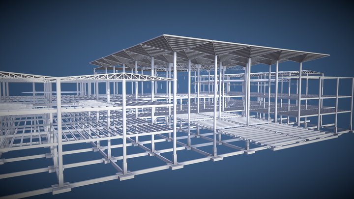 Estructura/"Centro cinematográfico 3D Model