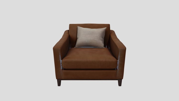 Leather Armchair 3D Model
