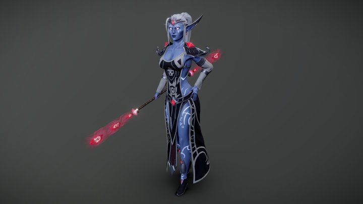 WOW Nightborne Mage 3D Model