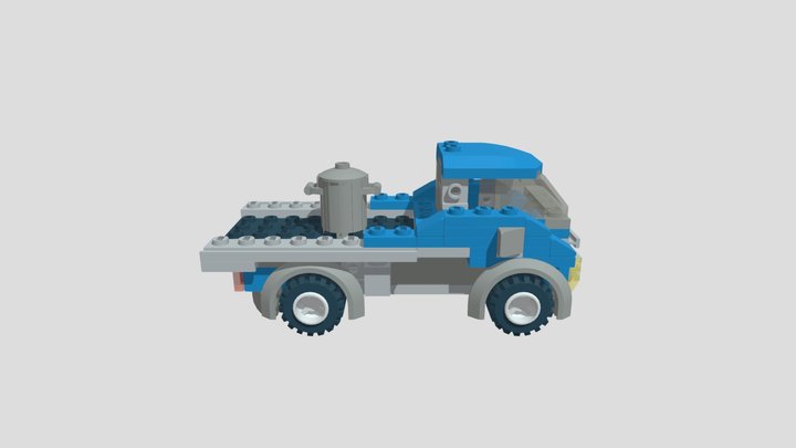 Town House 1_Müllwagen 3D Model