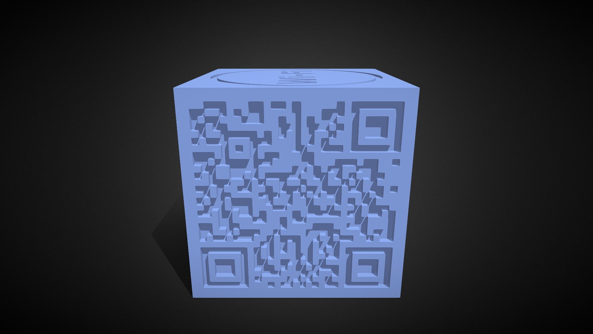 3D Кубик з QR кодом для Wi- Fi