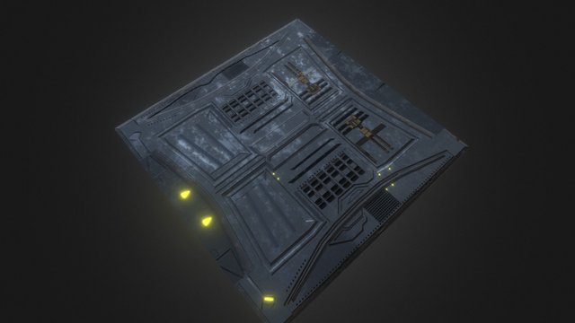 Sci-fi Floor Tile 3D Model