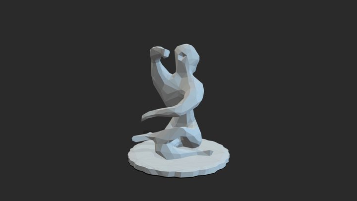 Sitting Sculpture 1 3D Model