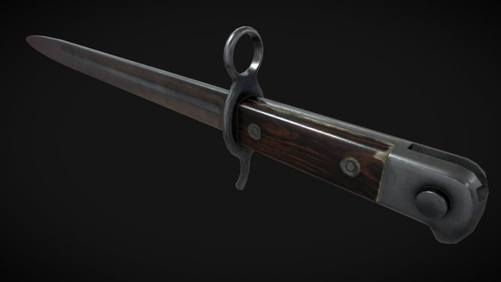 Knife Bayonet 3D Model