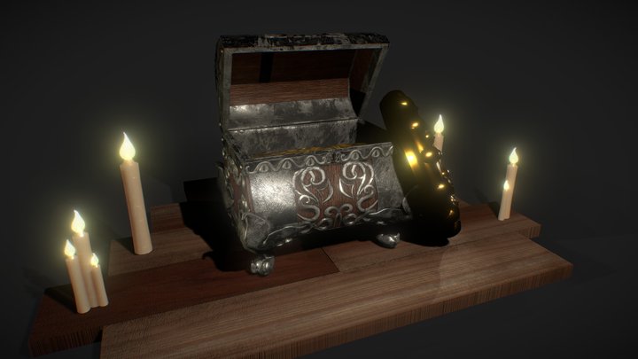 Thracian Treasure Chest 3D Model