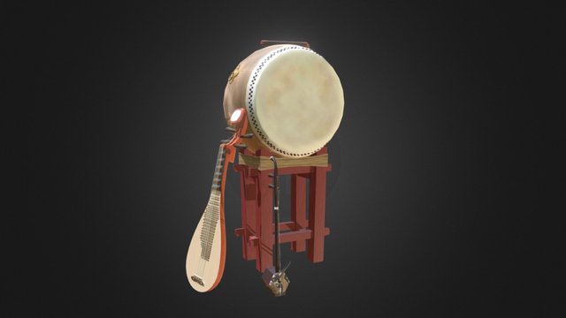 Chinese Instruments 3D Model