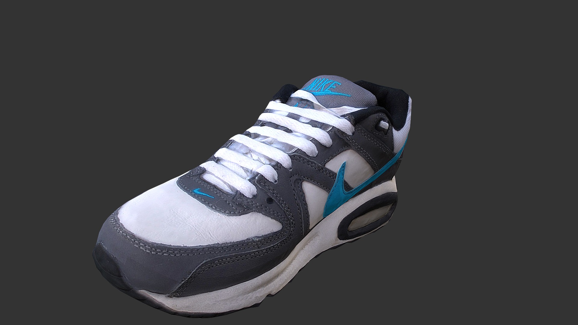 3D model Sneaker low poly 3D model - This is a 3D model of the Sneaker low poly 3D model. The 3D model is about a black and white shoe.