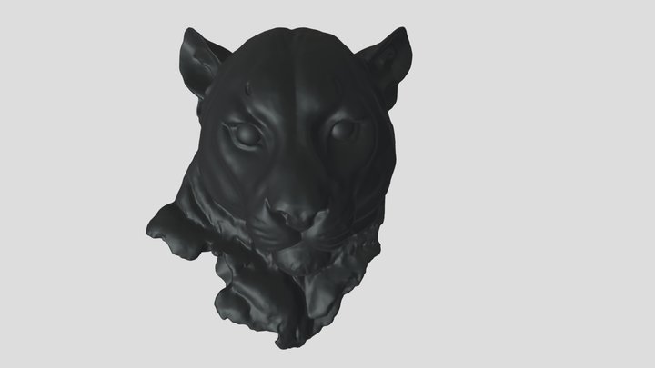Panther Head 3D Model
