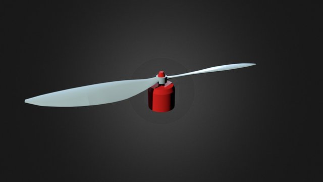 Propellor and Motor Assembly 3D Model