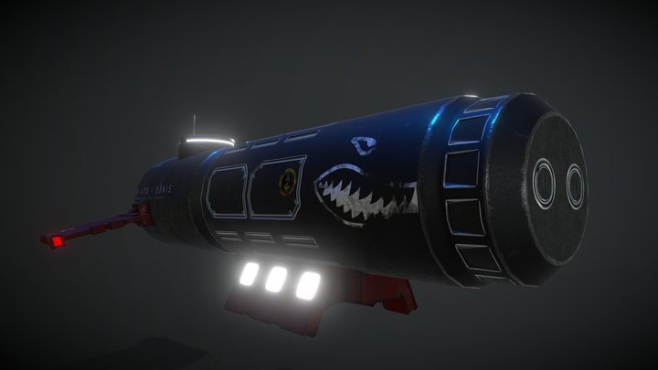 Submarine K-470 3D Model