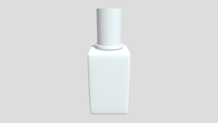 Futuristic Glass Perfume Bottle 3D Model