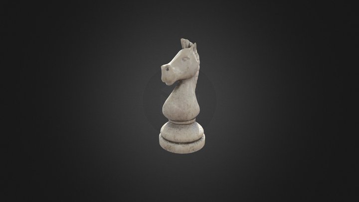 Knight Chess Figure 3D Model