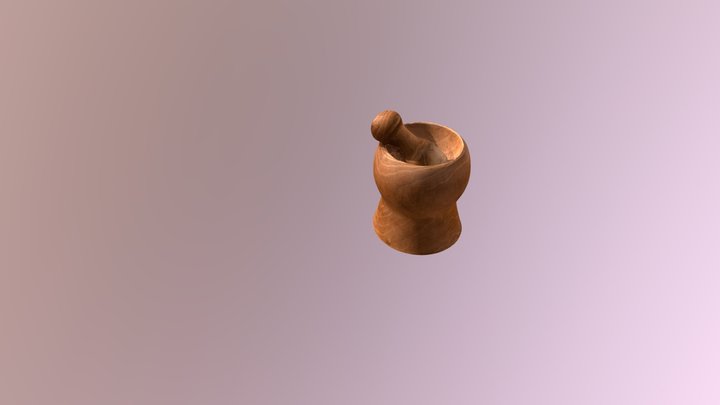 Mortar and pestle photogrammetry snd Try 3D Model
