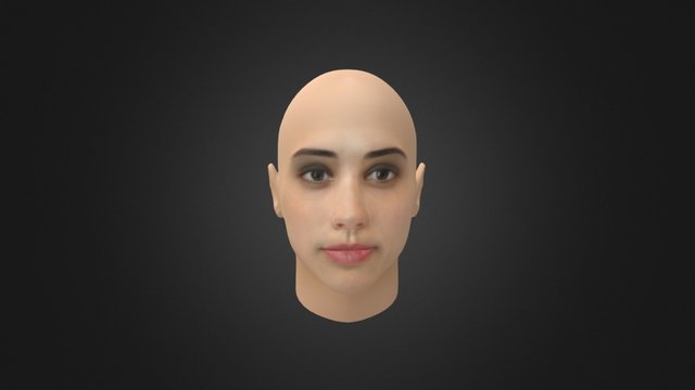 Girl face 3D Model