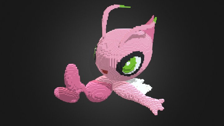 Minecraft Shiny Celebi Build Schematic 3D Model